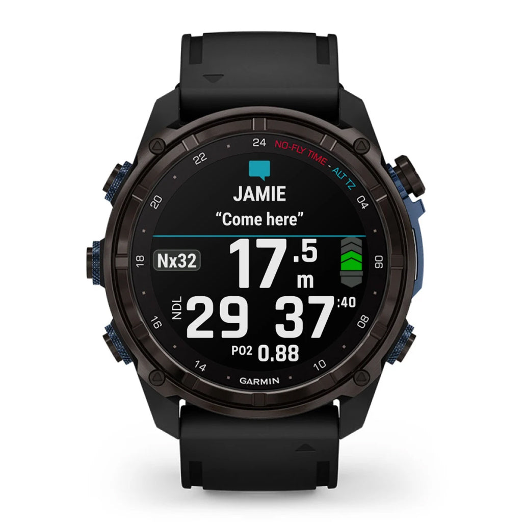 Garmin Descent Mk3i 51mm Black Silicone Band Dive Computer
