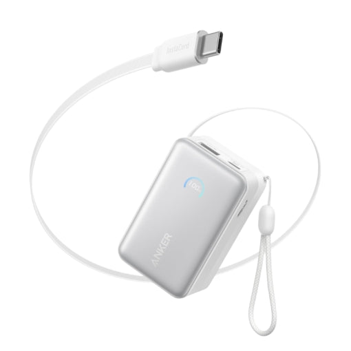 Anker Nano Power Bank (10K, 45W, Built-In Retractable USB-C Cable)
