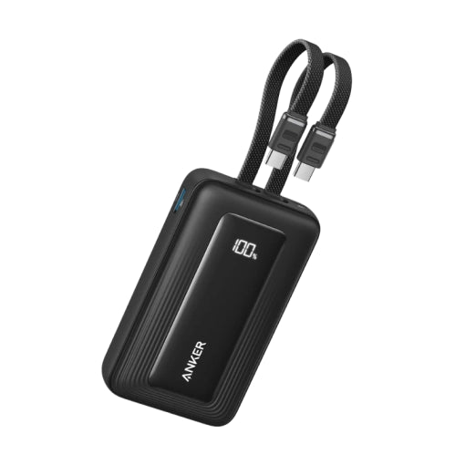 Anker Zolo Power Bank (10K, 35W, Built-in Dual USB-C Cables)