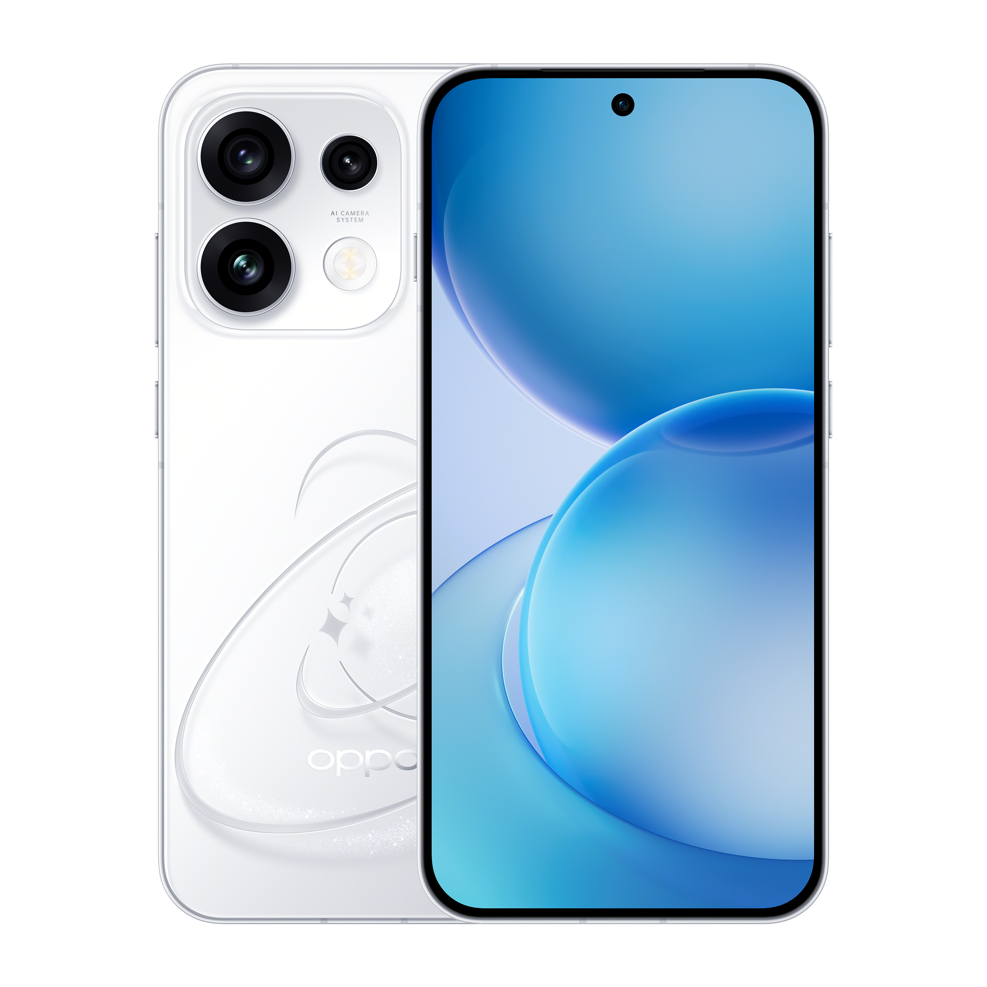 OPPO Reno16 Pro - Pop White front and back