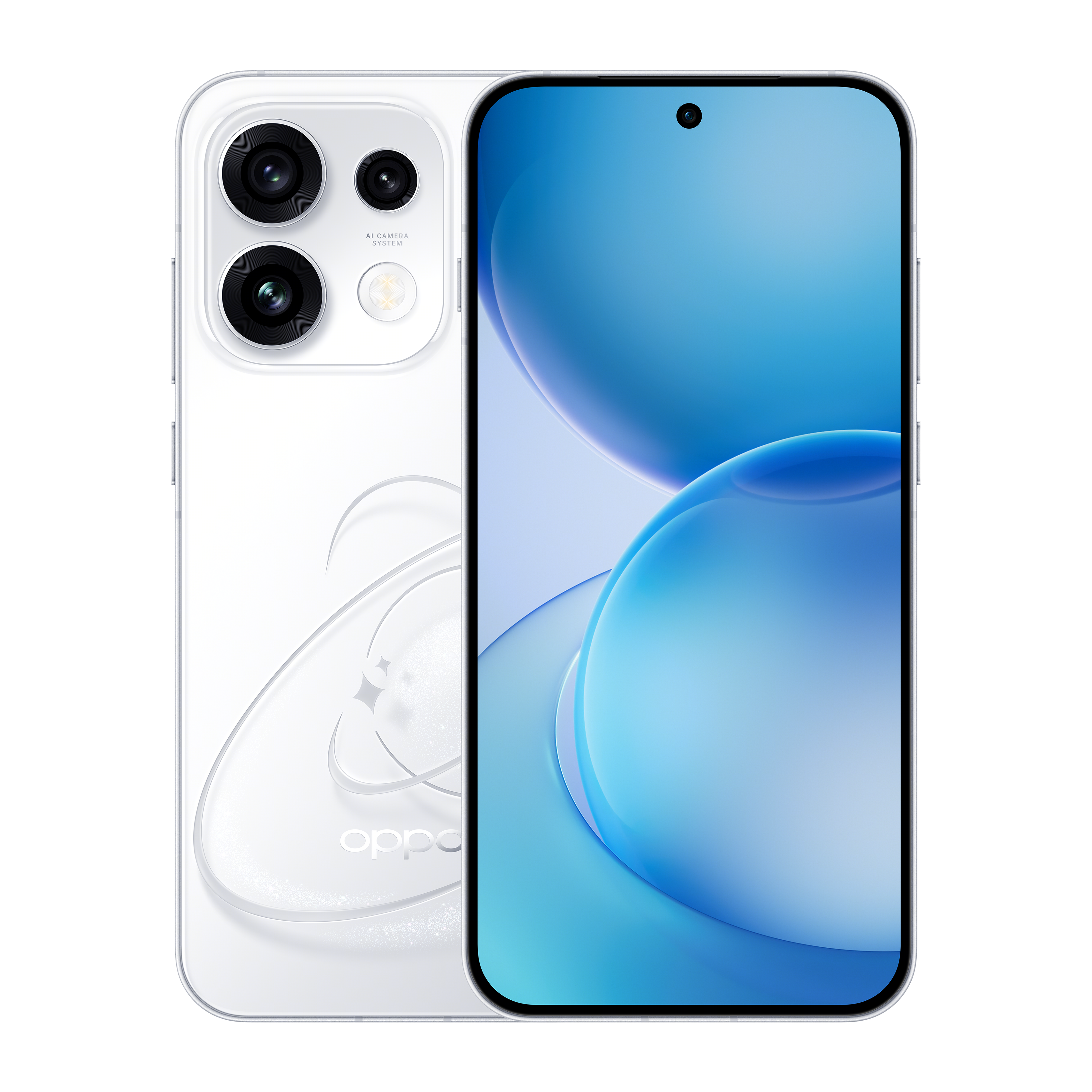 OPPO Reno16 Pro - Pop White front and back