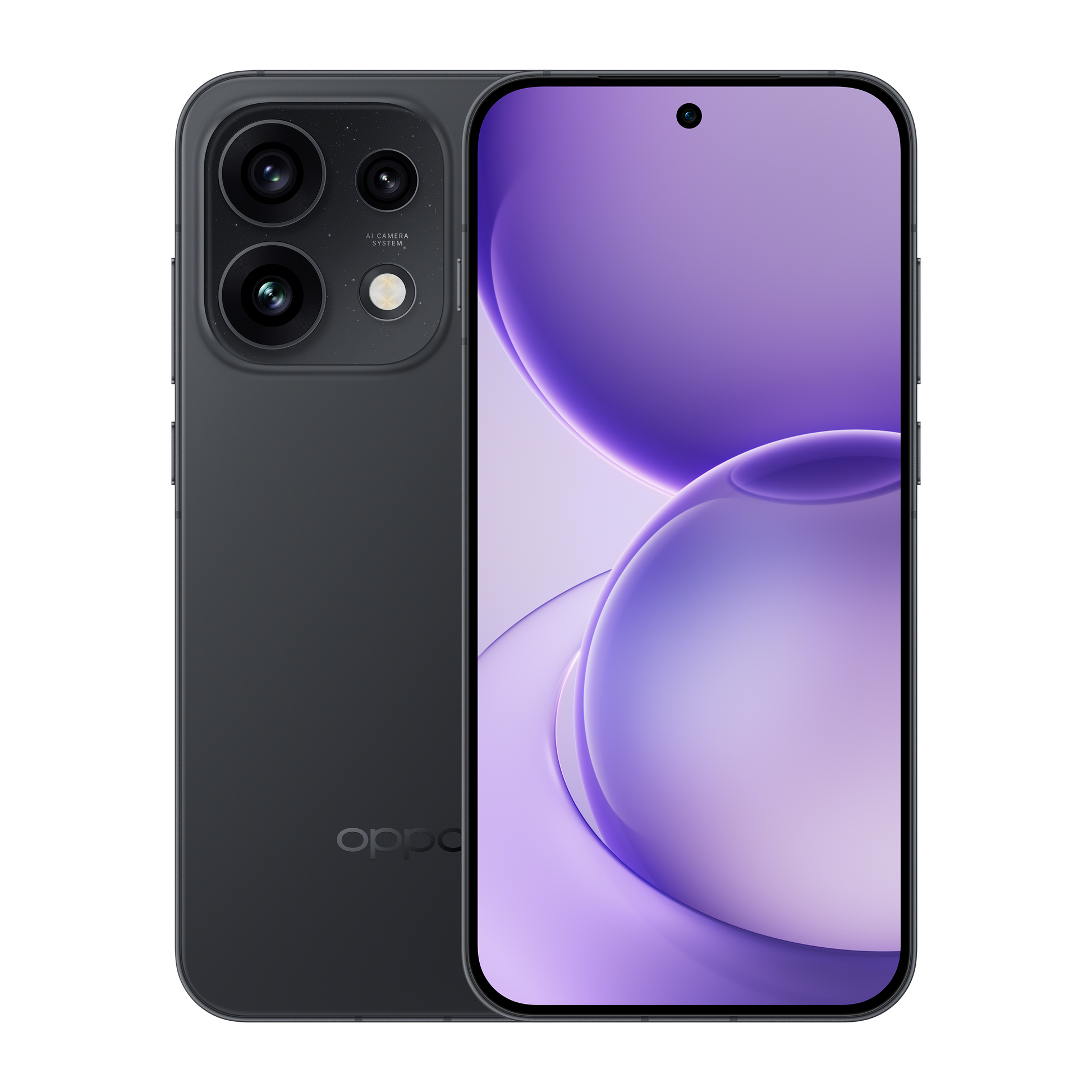 OPPO Reno16 Pro - Starlight Black front and back