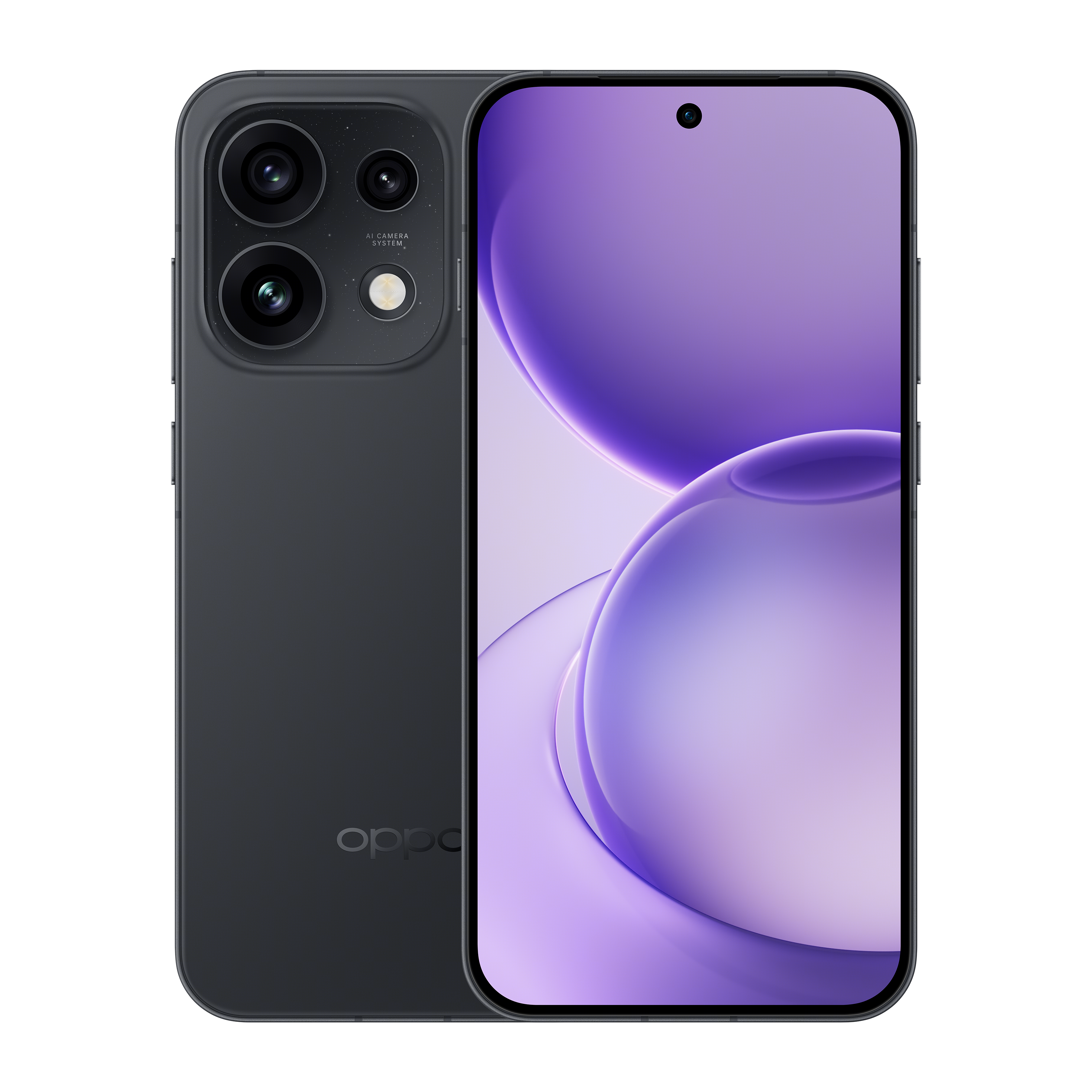 OPPO Reno16 Pro - Starlight Black front and back