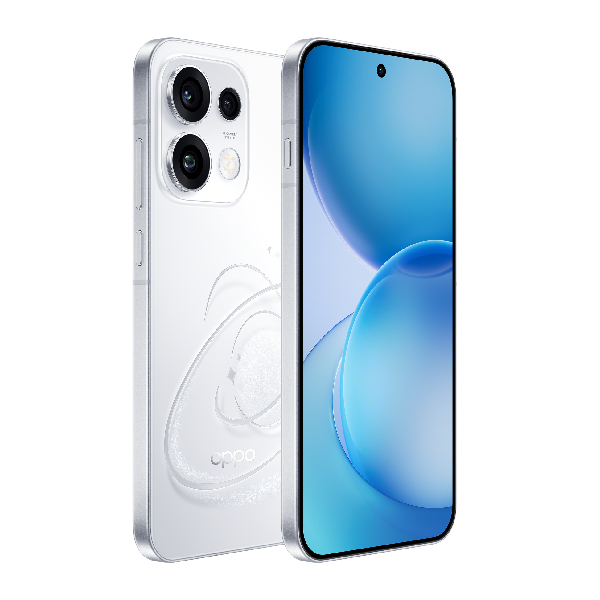 OPPO Reno16 Pro - Pop White angled view