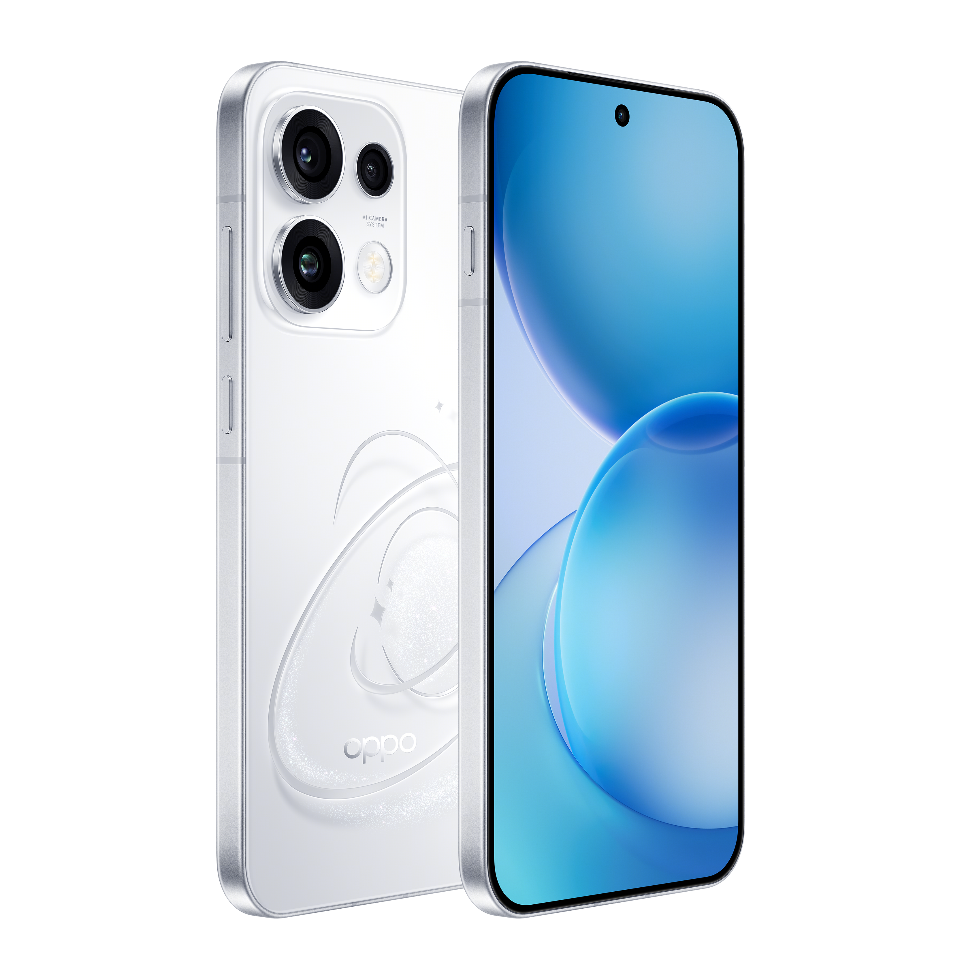 OPPO Reno16 Pro - Pop White angled view