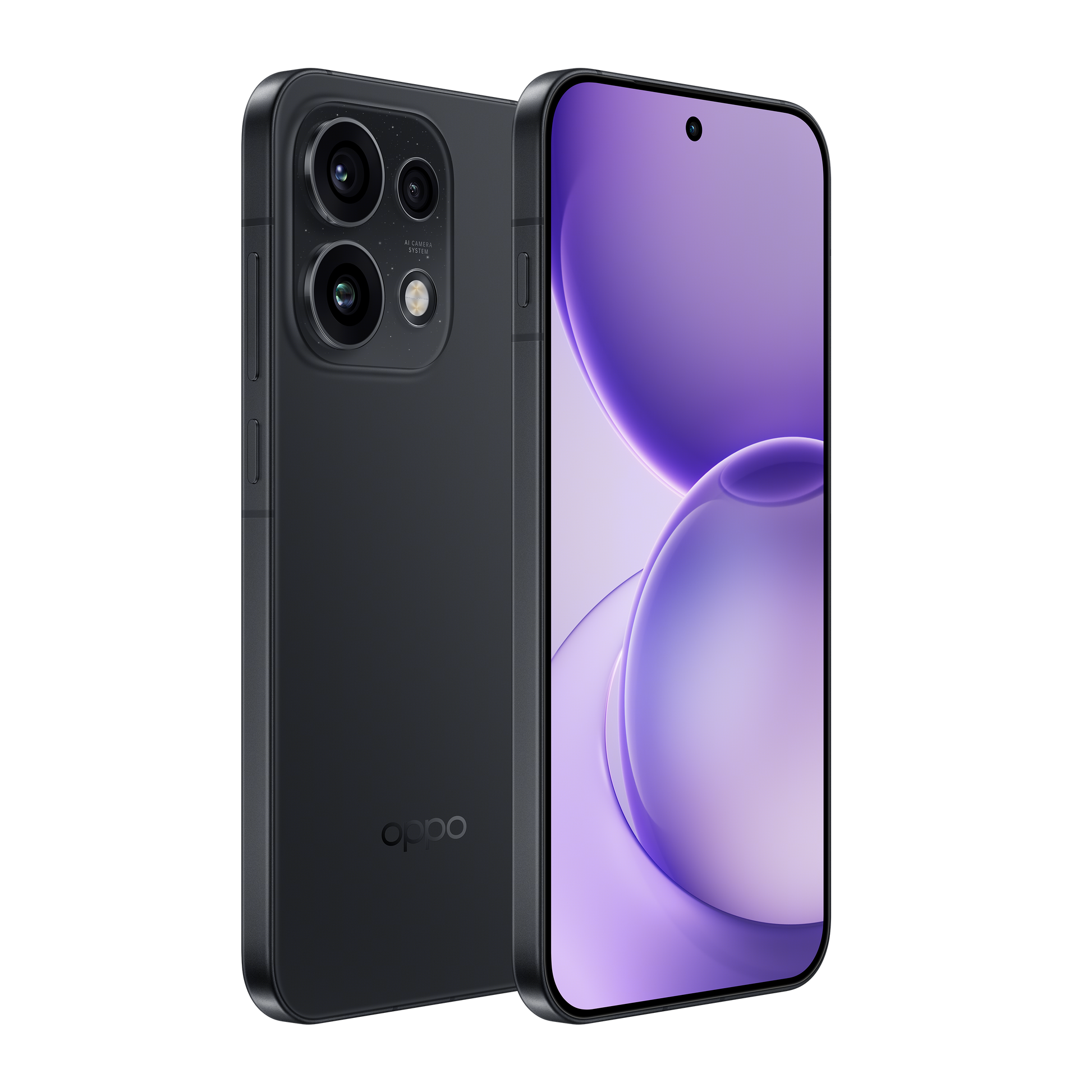 OPPO Reno16 Pro - Starlight Black angled view