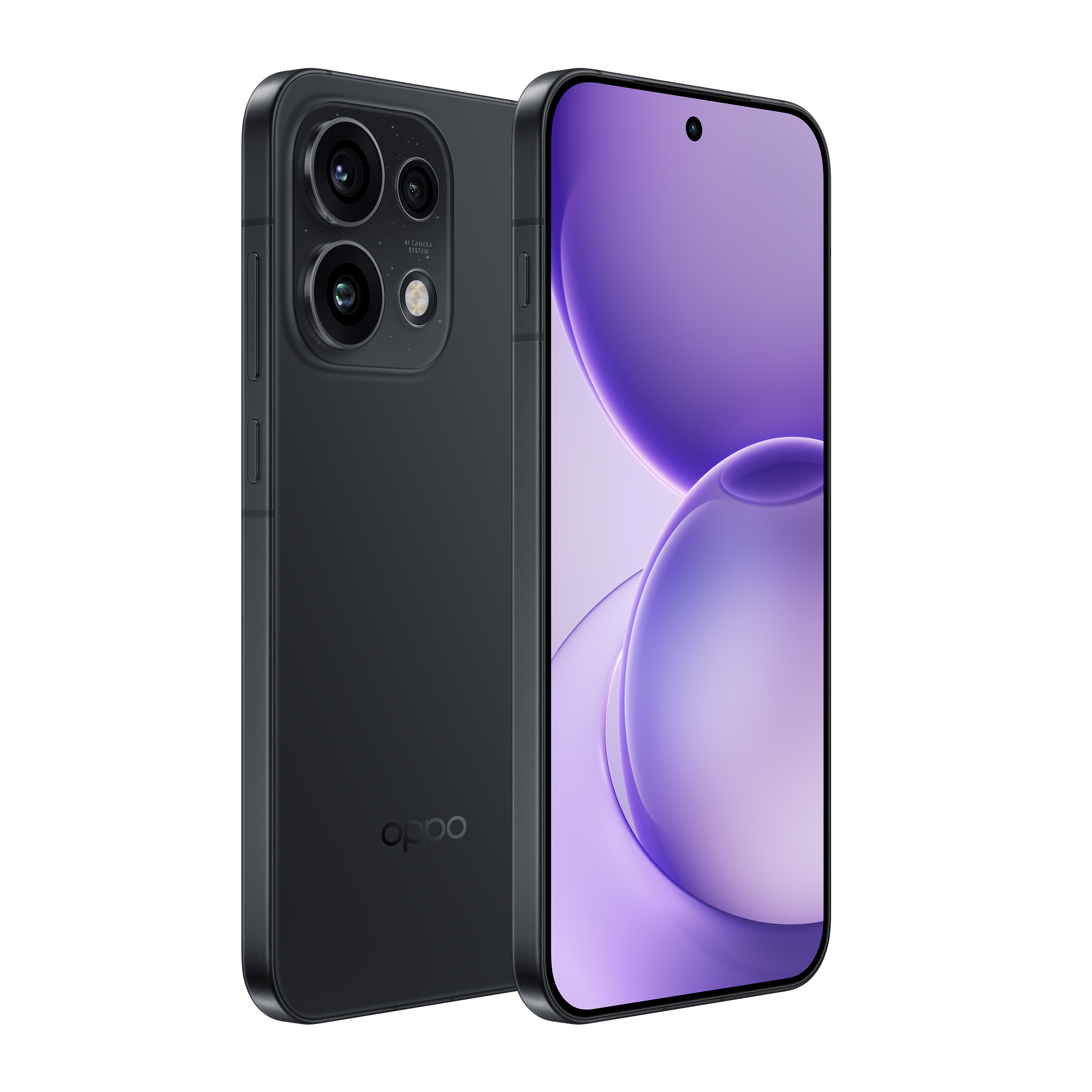 OPPO Reno16 Pro - Starlight Black angled view
