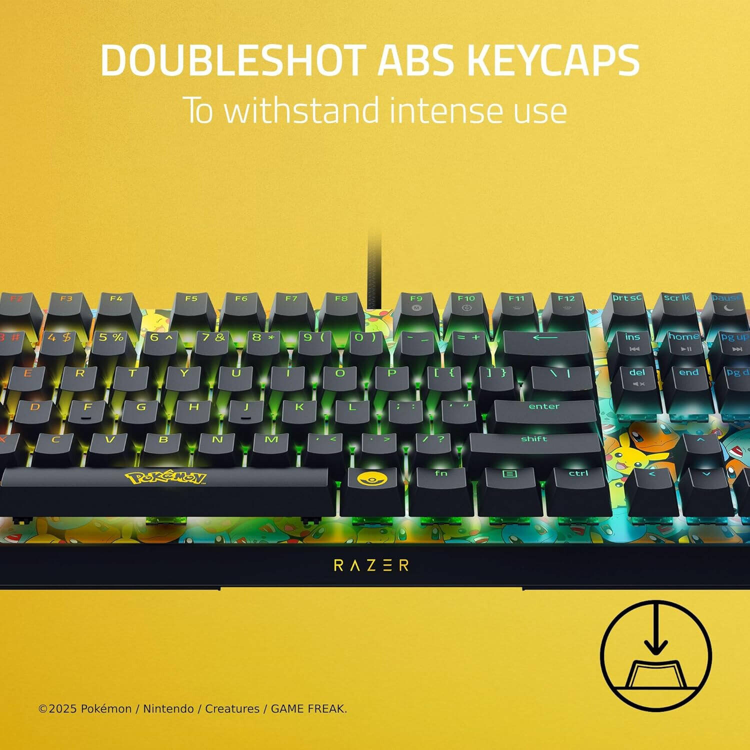 Razer BlackWidow V4 X - Mechanical Gaming Keyboard - Pokémon Kanto Starters Edition