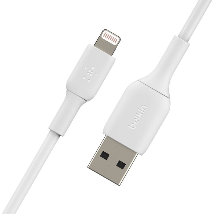 Belkin BoostCharge USB-A to Lightning Cable, 1M, White