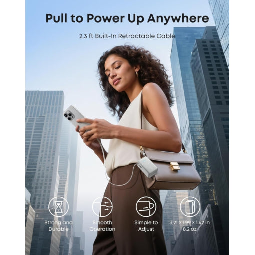 Anker Nano Power Bank (10K, 45W, Built-In Retractable USB-C Cable)