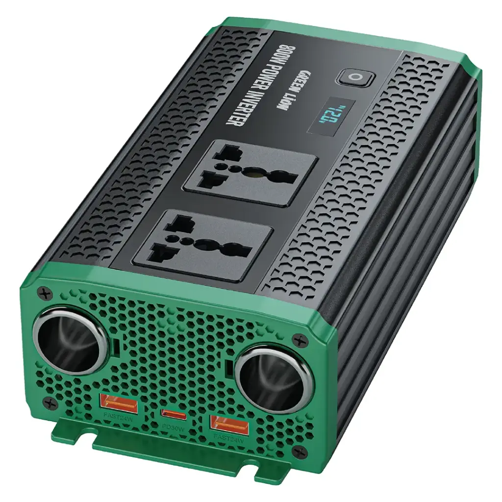 Green Lion GC-350 Car Inverter - Black