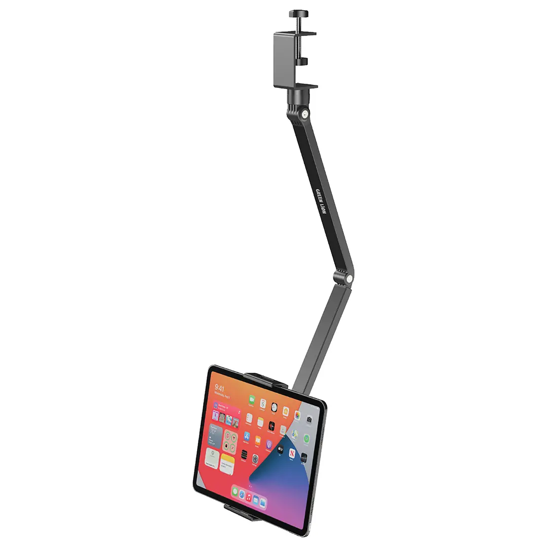 Green Lion Desk Mount Stand for Phones and Tablets - Black