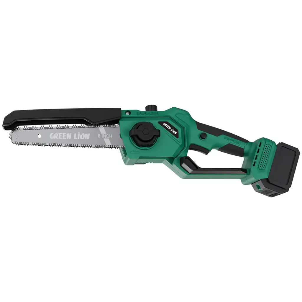 Green Lion GES-8 Brushless Cordless Electric Chainsaw - Green