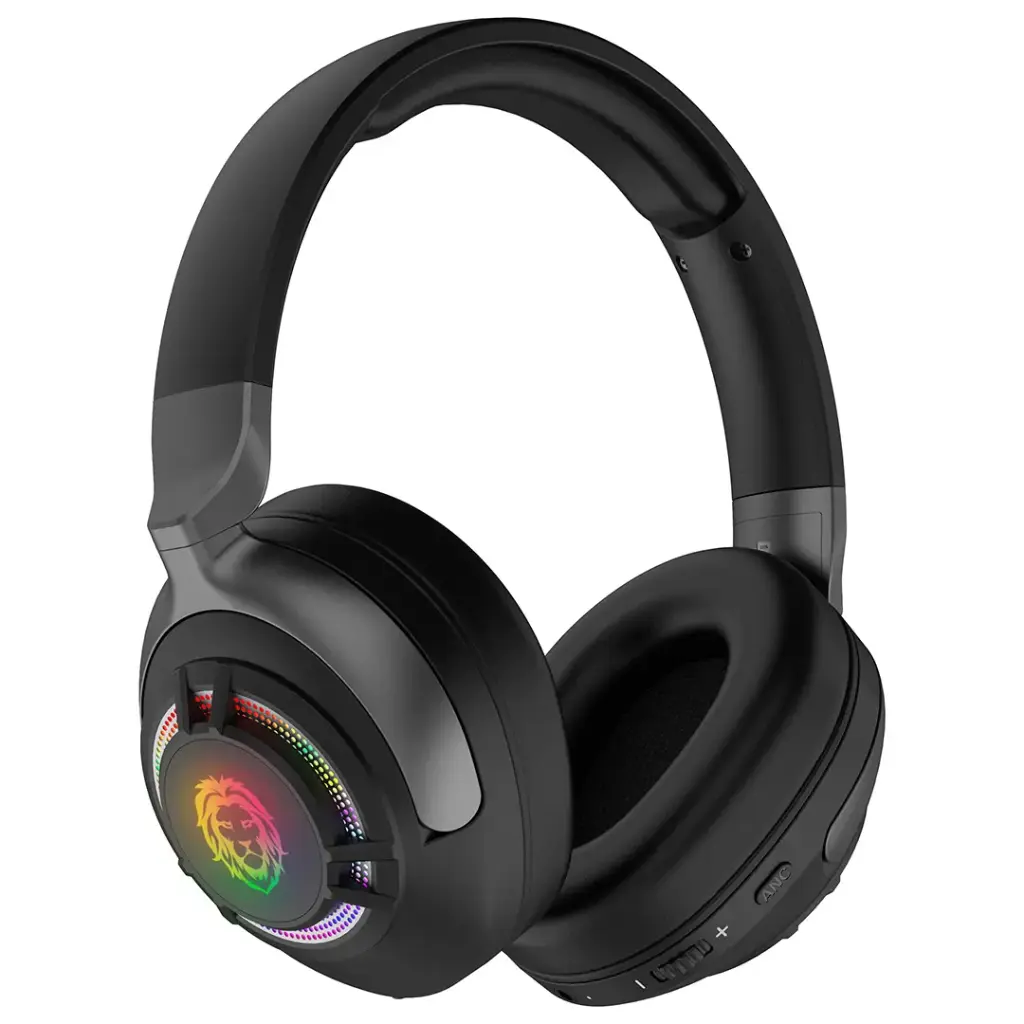 Green Lion Shadow ANC Gaming Headset - Black