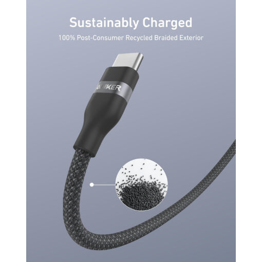 Anker USB-C to USB-C Cable (240W, Upcycled-Braided)