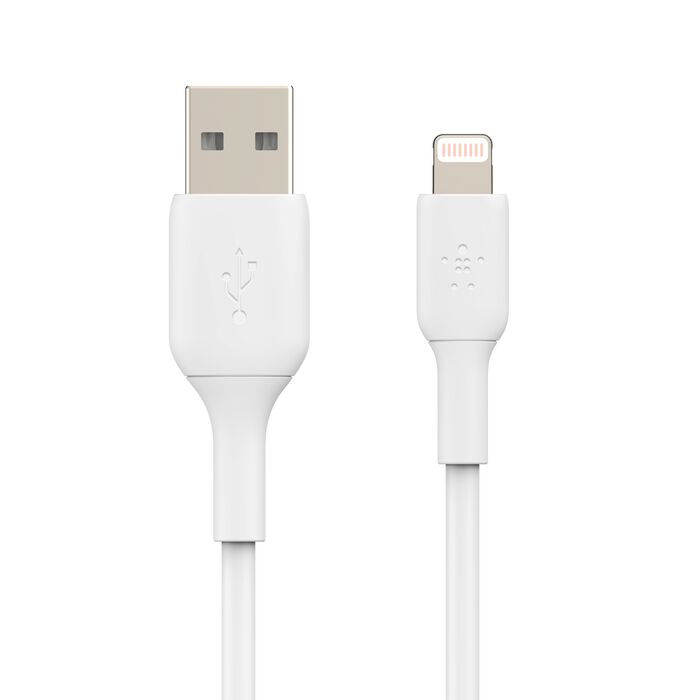 Belkin BoostCharge USB-A to Lightning Cable, 1M, White