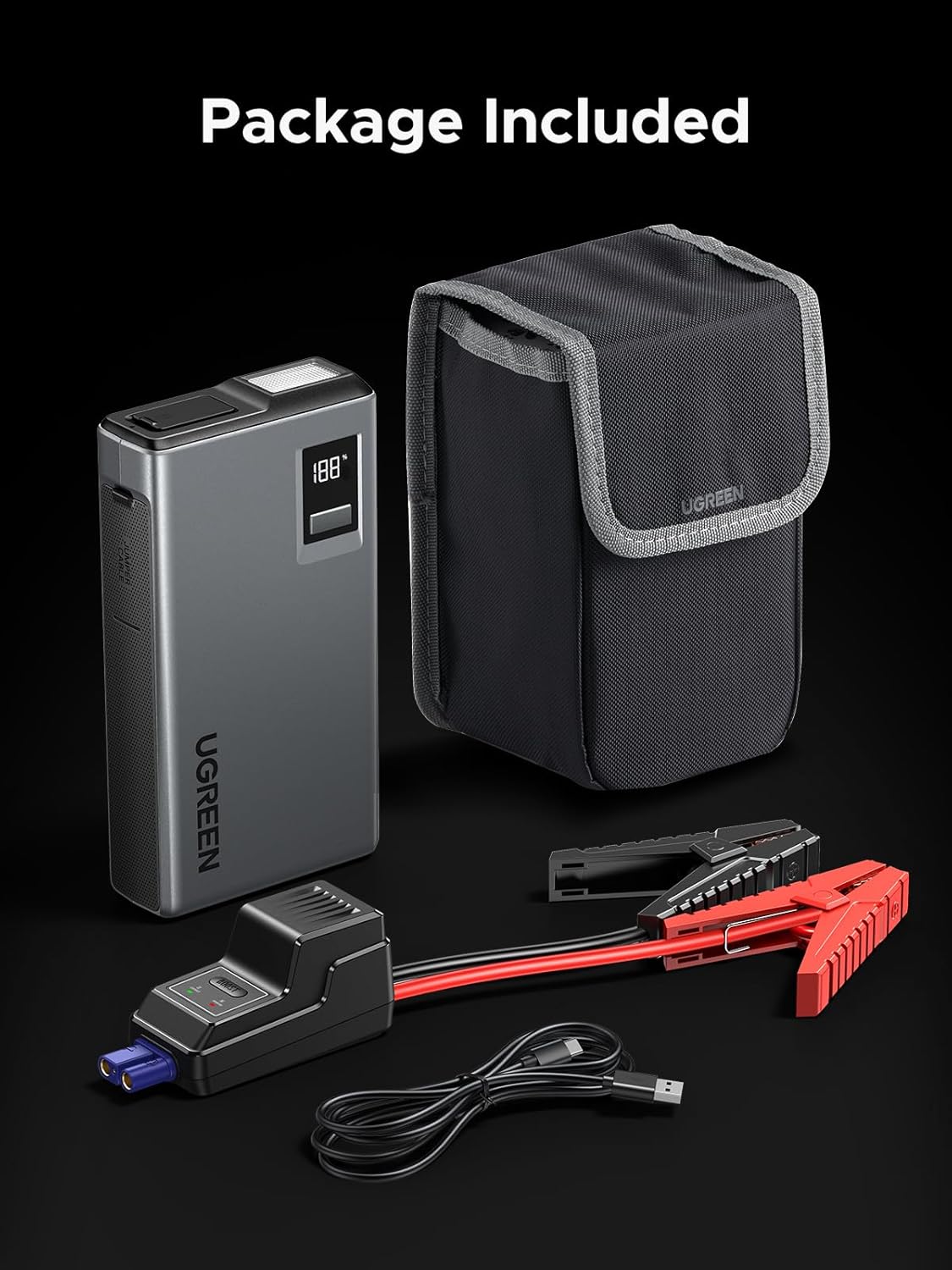 UGREEN Jump Starter Power Pack 1000A Car Battery Booster