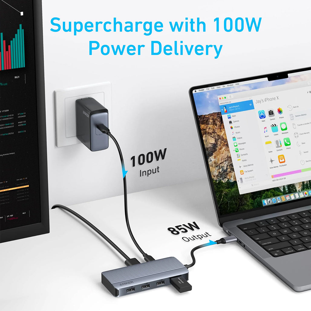 Anker 7-in-1 hub power delivery