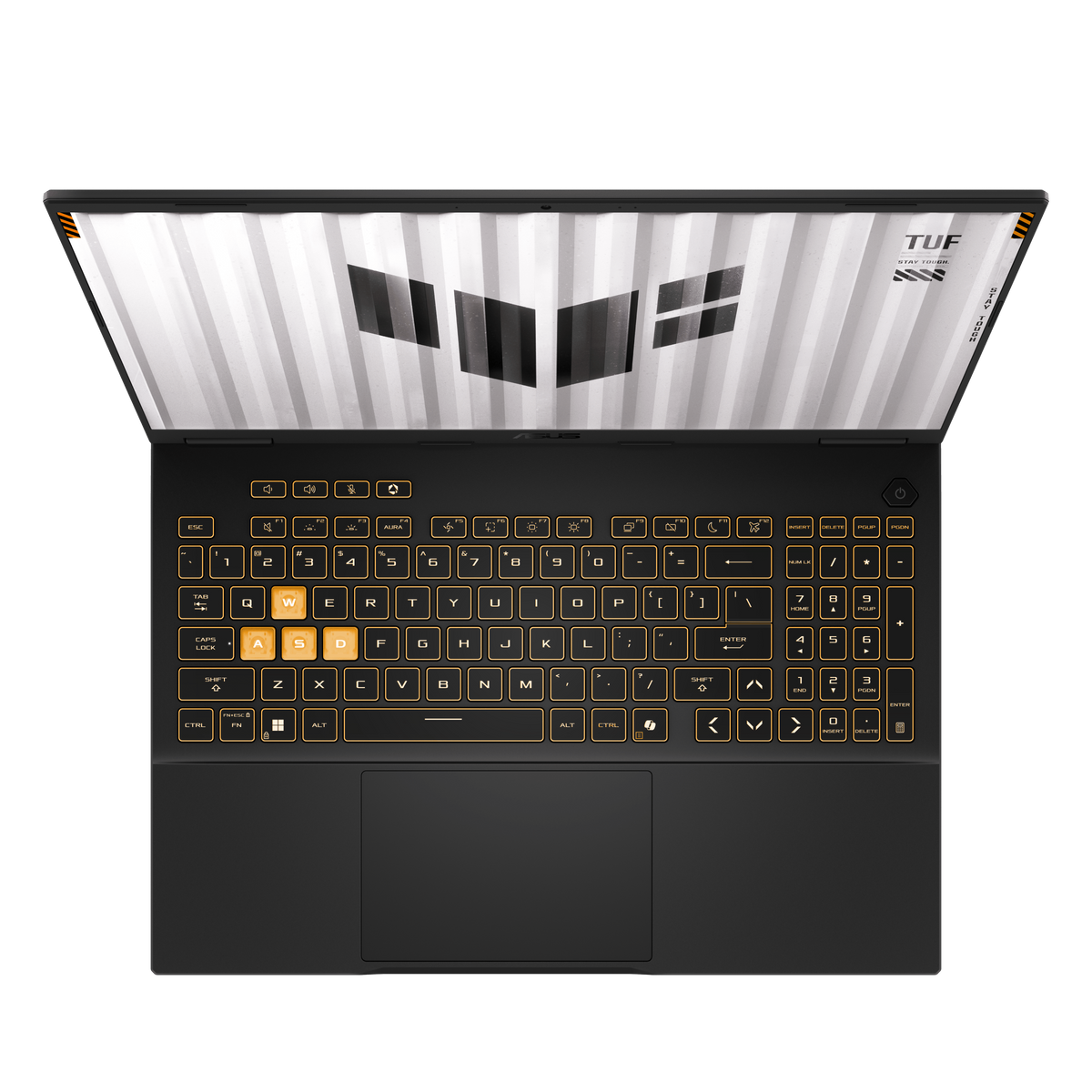 ASUS TUF Gaming A16 2025 FA608UMI keyboard view