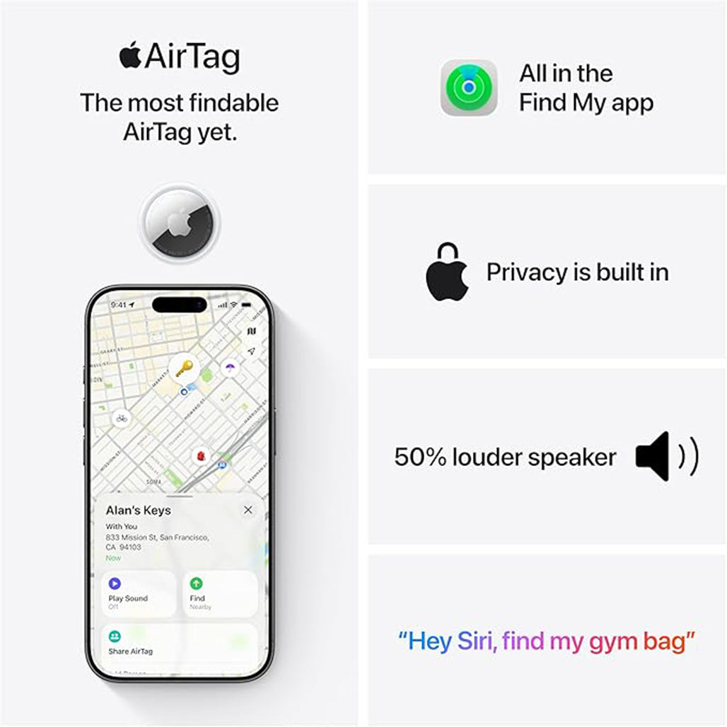 Apple AirTag 2nd Generation 4 Pack