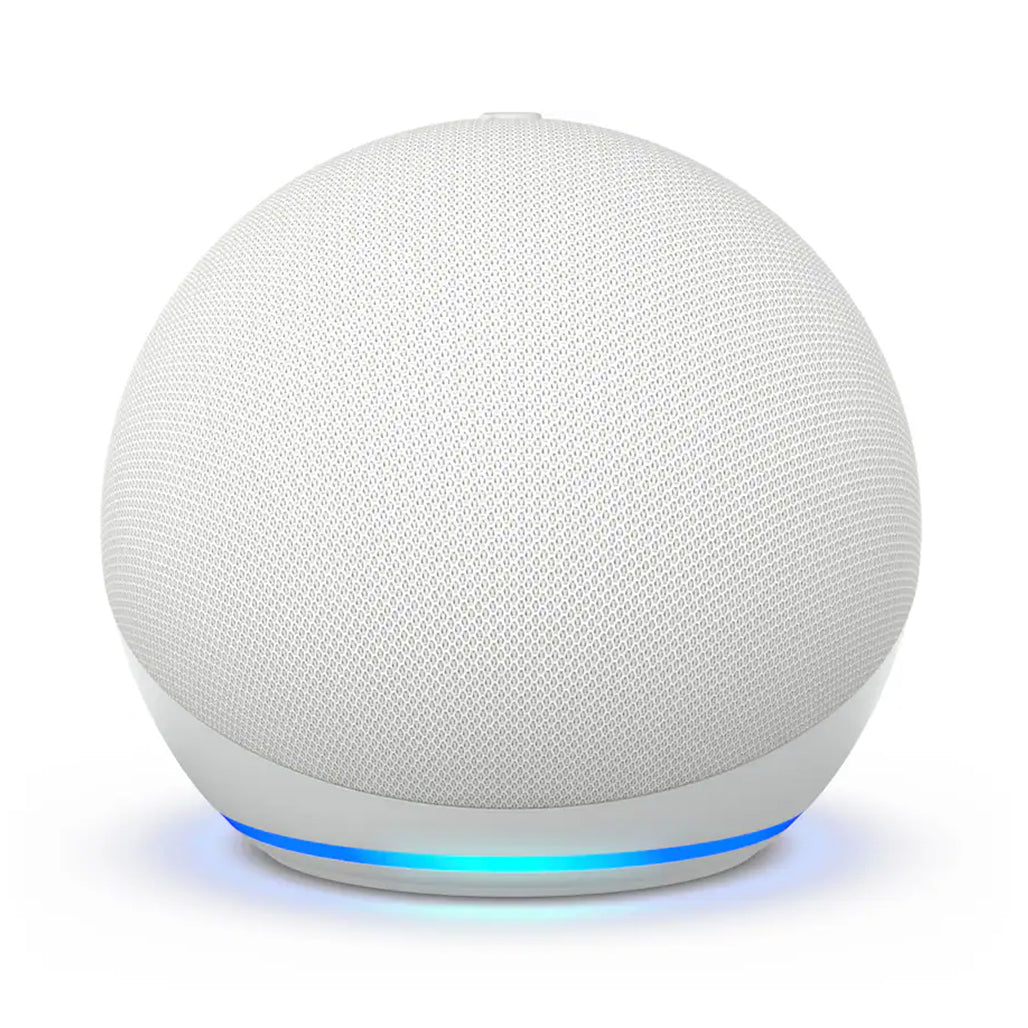 Amazon Echo Dot 5th Gen smart speaker in Glacier White