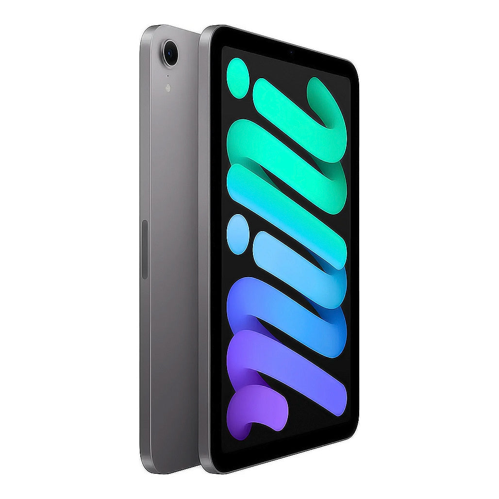 Apple iPad mini A17 Pro Space Gray front and back view