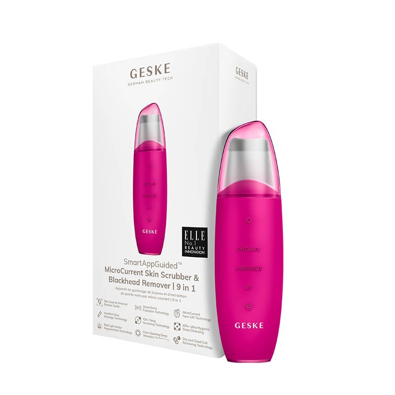 GESKE MicroCurrent Skin Scrubber & Blackhead Remover 9-in-1 Starlight