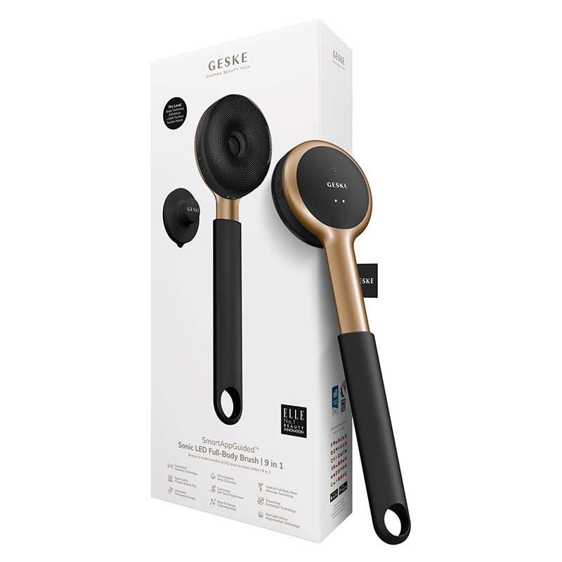 GESKE Sonic LED Full-Body Brush 9-in-1 - Gray