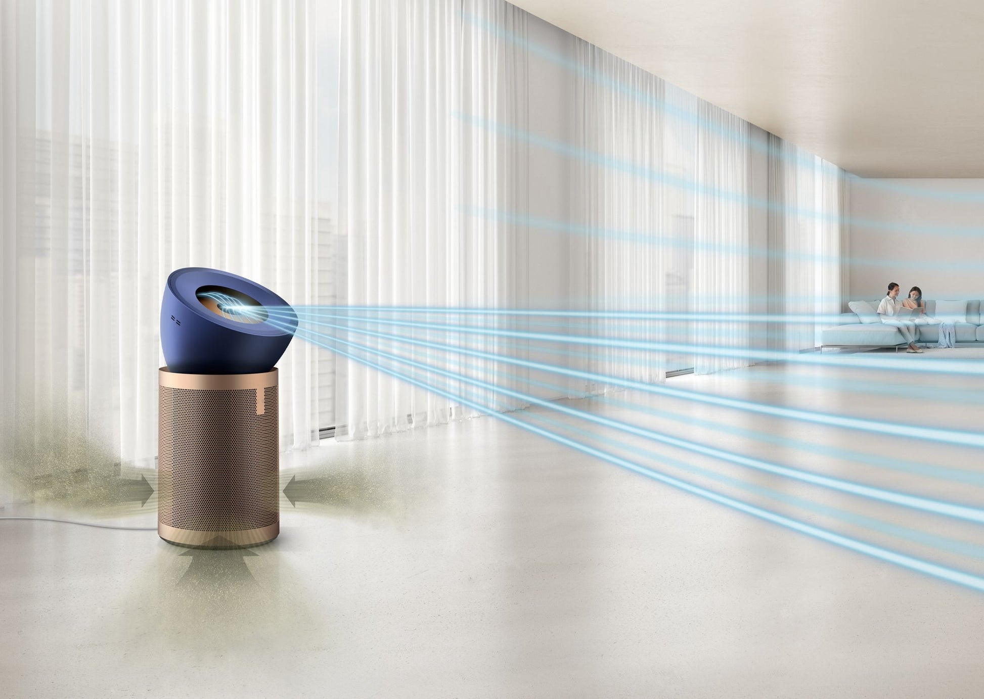 Dyson BP04 filtration in living room