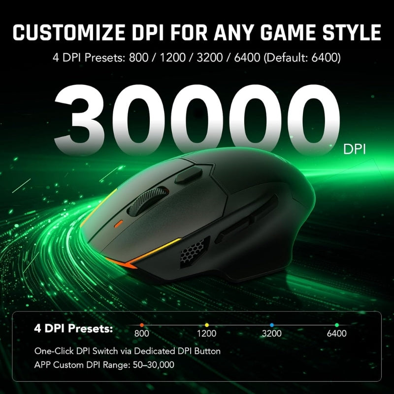 Black Shark Funcooler gaming mouse ergonomic shape