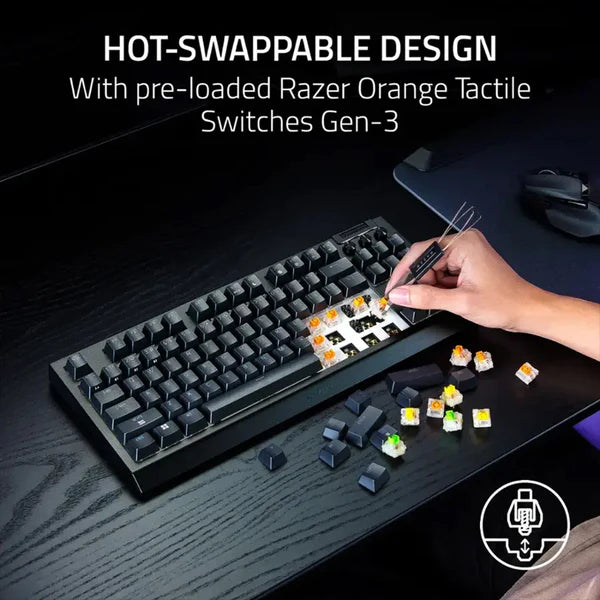 Razer BlackWidow V4 Tenkeyless  HyperSpeed (Orange Switch Tactile Switches
