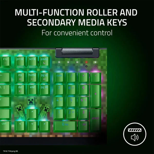 Razer BlackWidow V4 X (Green Switch) - Minecraft Edition
