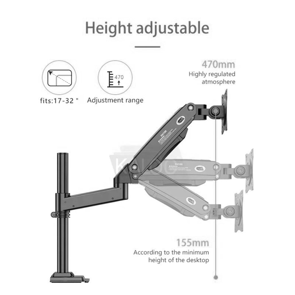 Kaloc DH100B monitor arm clamp mount