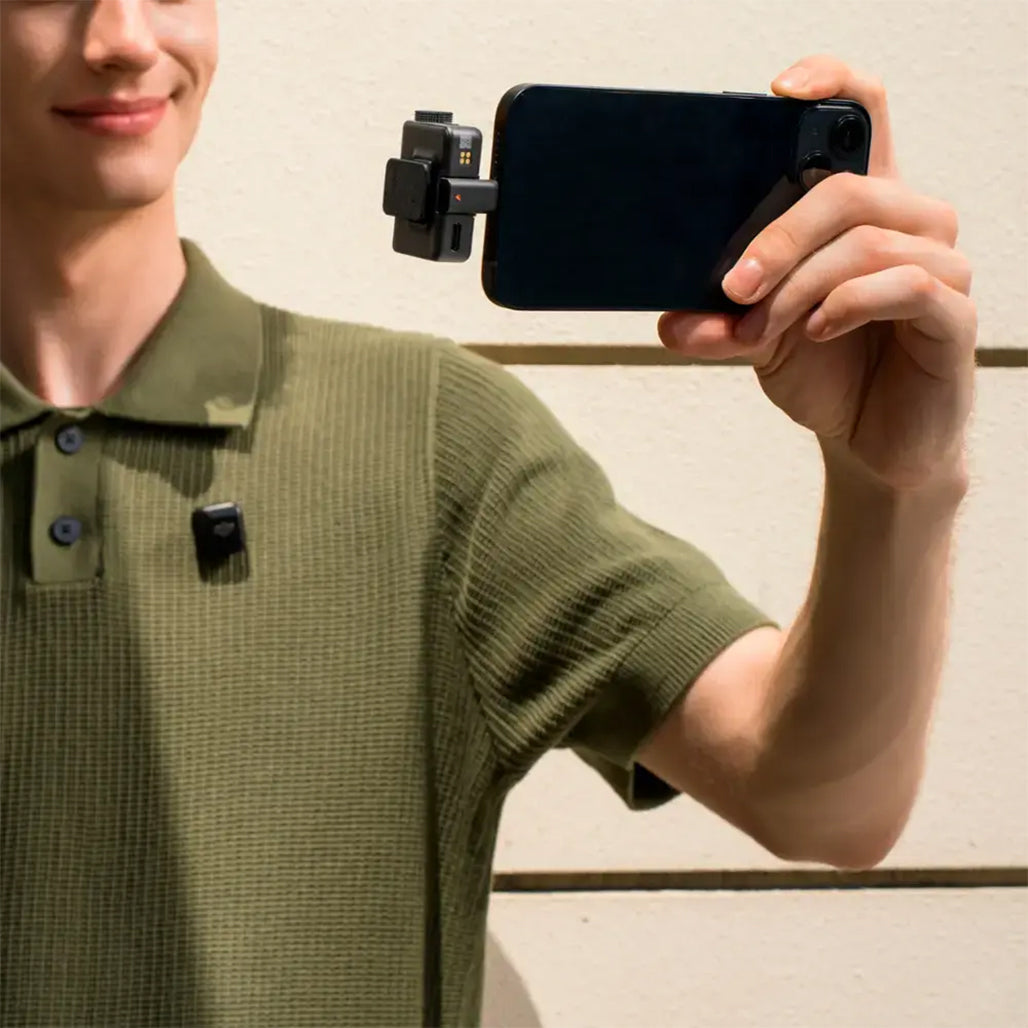 DJI Mic Mini receiver on camera