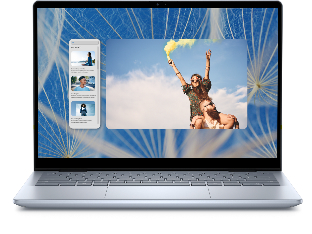 Dell Inspiron 14 7440 2-in-1 I7440-5647BLU-PUS Ice Blue right angle
