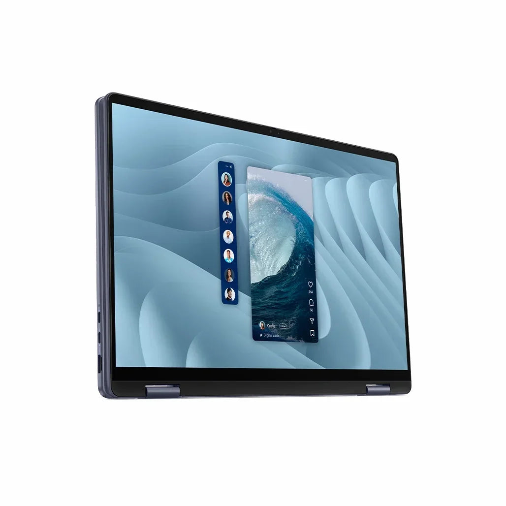 Dell Plus 2-in-1 16 Midnight Blue keyboard view