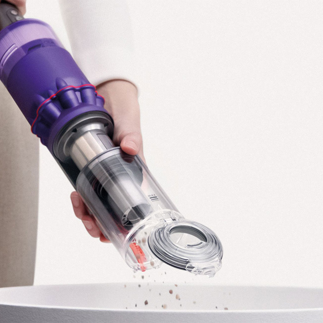 Dyson Omni-glide vacuum bin emptying