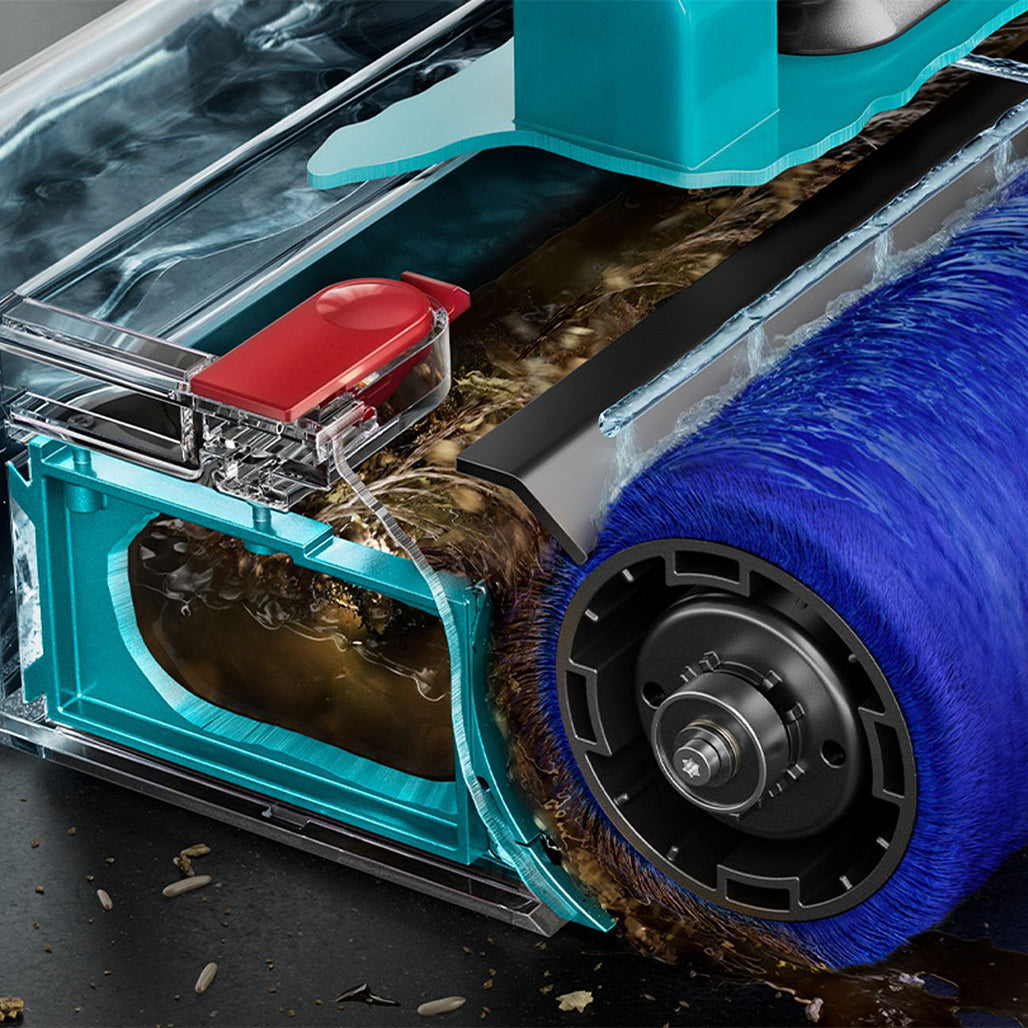 Dyson V15s Detect Submarine bin emptying