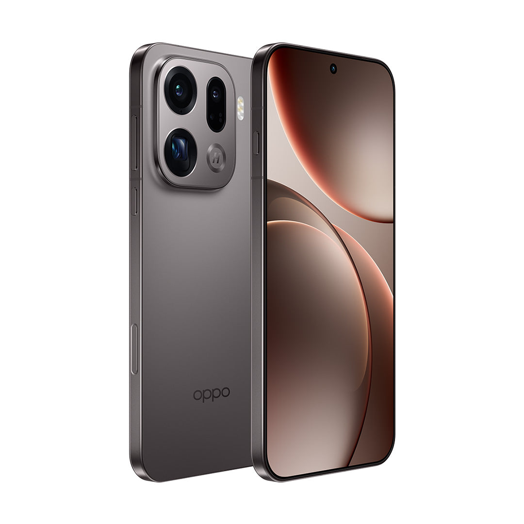 OPPO Find X9 Pro - Titanium Charcoal angled view
