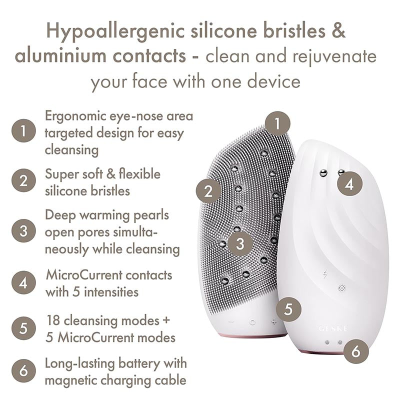 GESKE Sonic Thermo Facial Brush & Face-Lifter 8-in-1 - Starlight