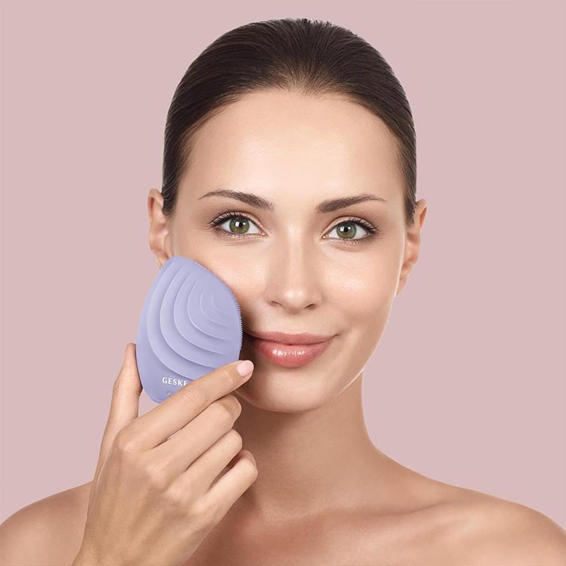GESKE Facial Cleansing Sonic Brush 5-in-1 - Purple