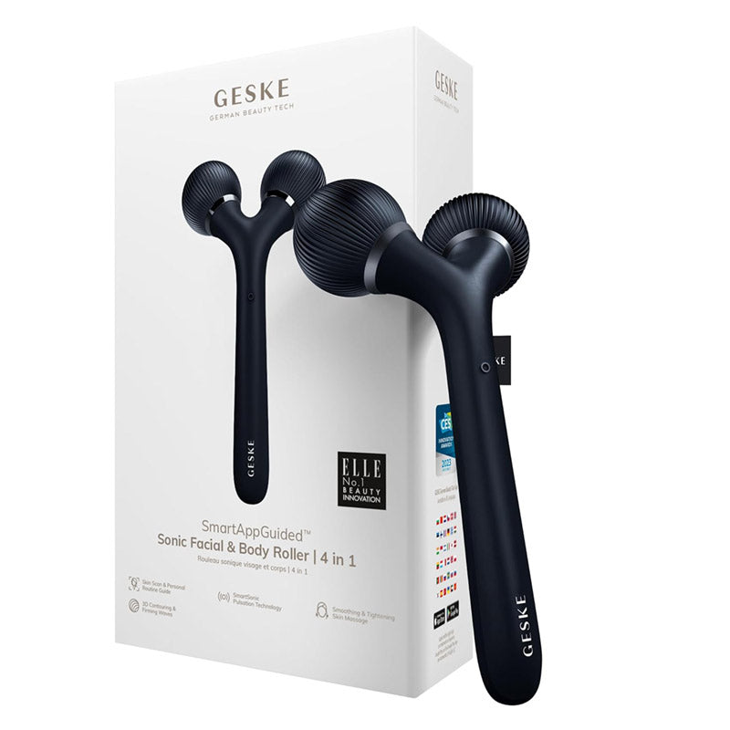 GESKE Sonic Facial & Body Roller 4-in-1 Black
