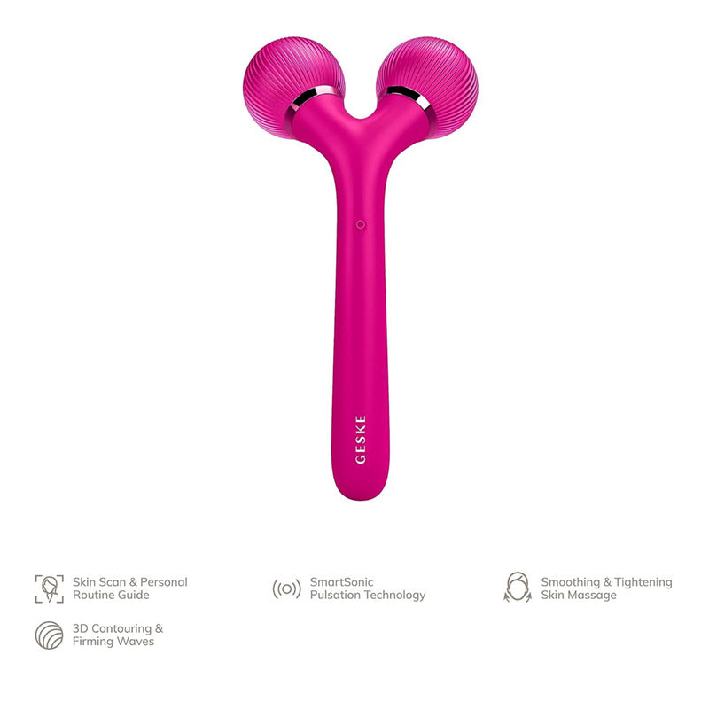 GESKE Sonic Facial & Body Roller 4-in-1 Magenta