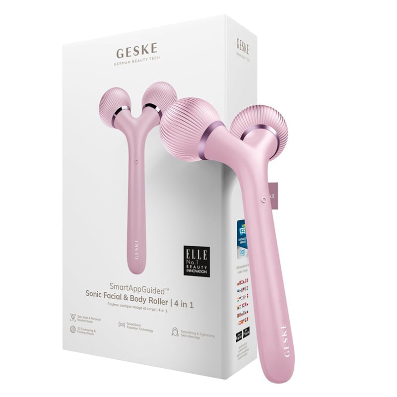 GESKE Sonic Facial & Body Roller 4-in-1 Pink