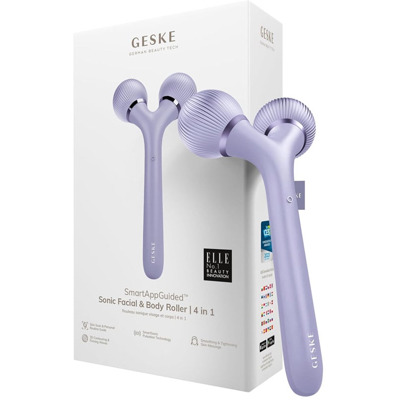 GESKE Sonic Facial & Body Roller 4-in-1 Purple