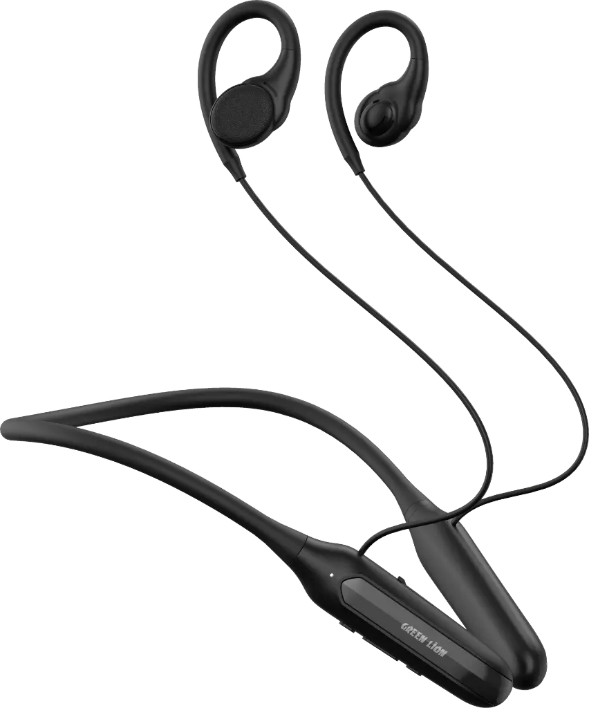 Green Lion Spirit Open-Ear Neckband - Black