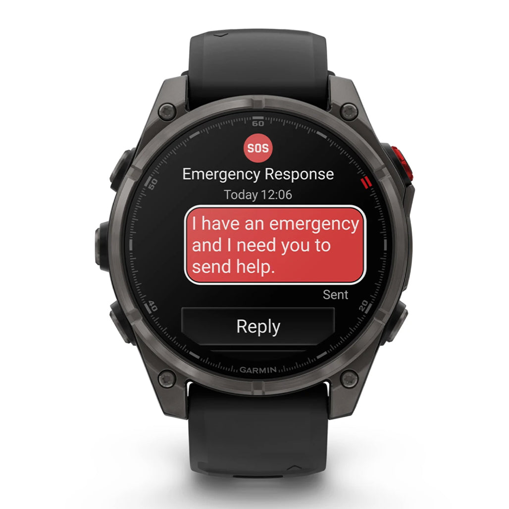 Garmin fenix 8 Pro 47mm AMOLED Smartwatch - Carbon Gray DLC Titanium
