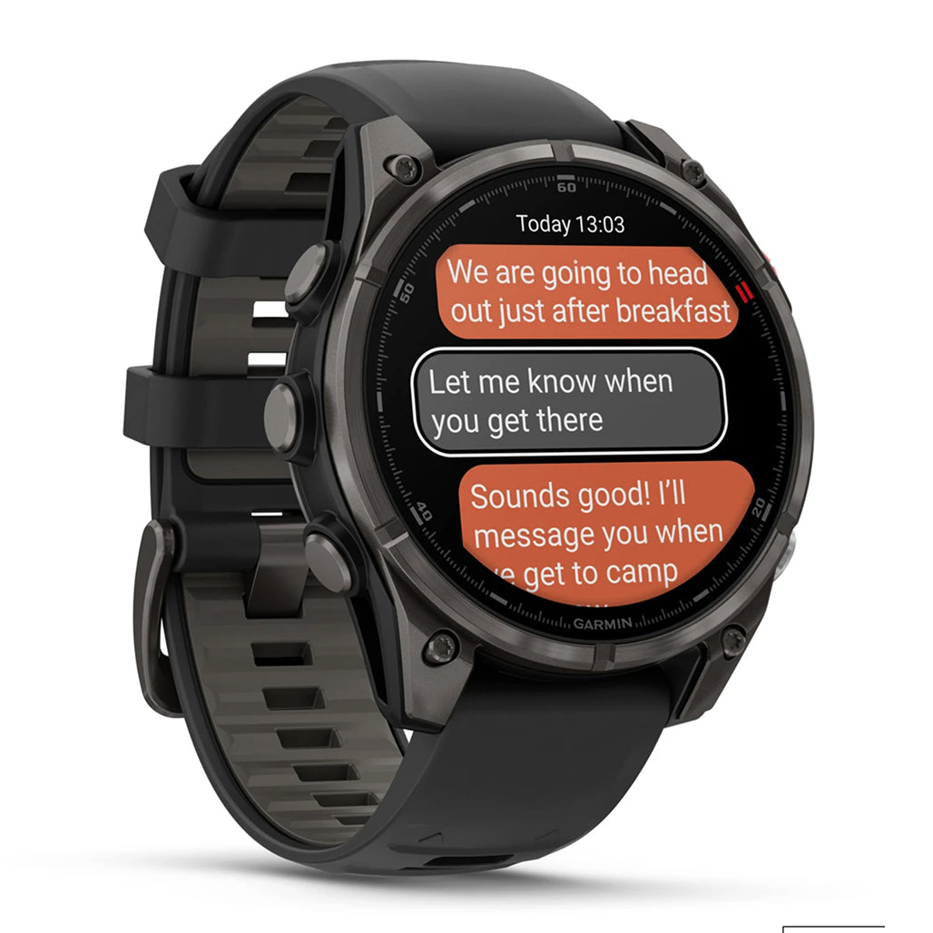Garmin fenix 8 Pro 47mm AMOLED Smartwatch - Carbon Gray DLC Titanium