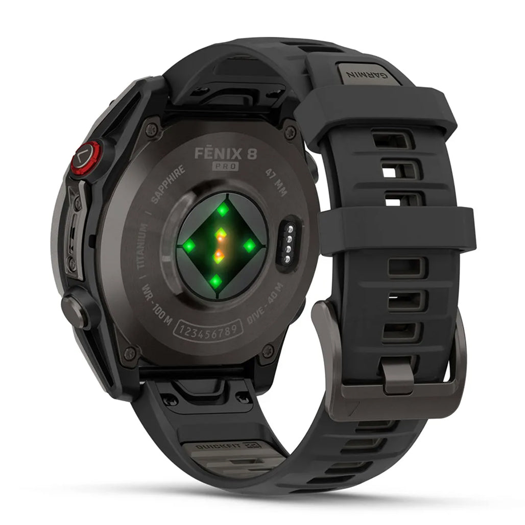 Garmin fenix 8 Pro 47mm AMOLED Smartwatch - Carbon Gray DLC Titanium