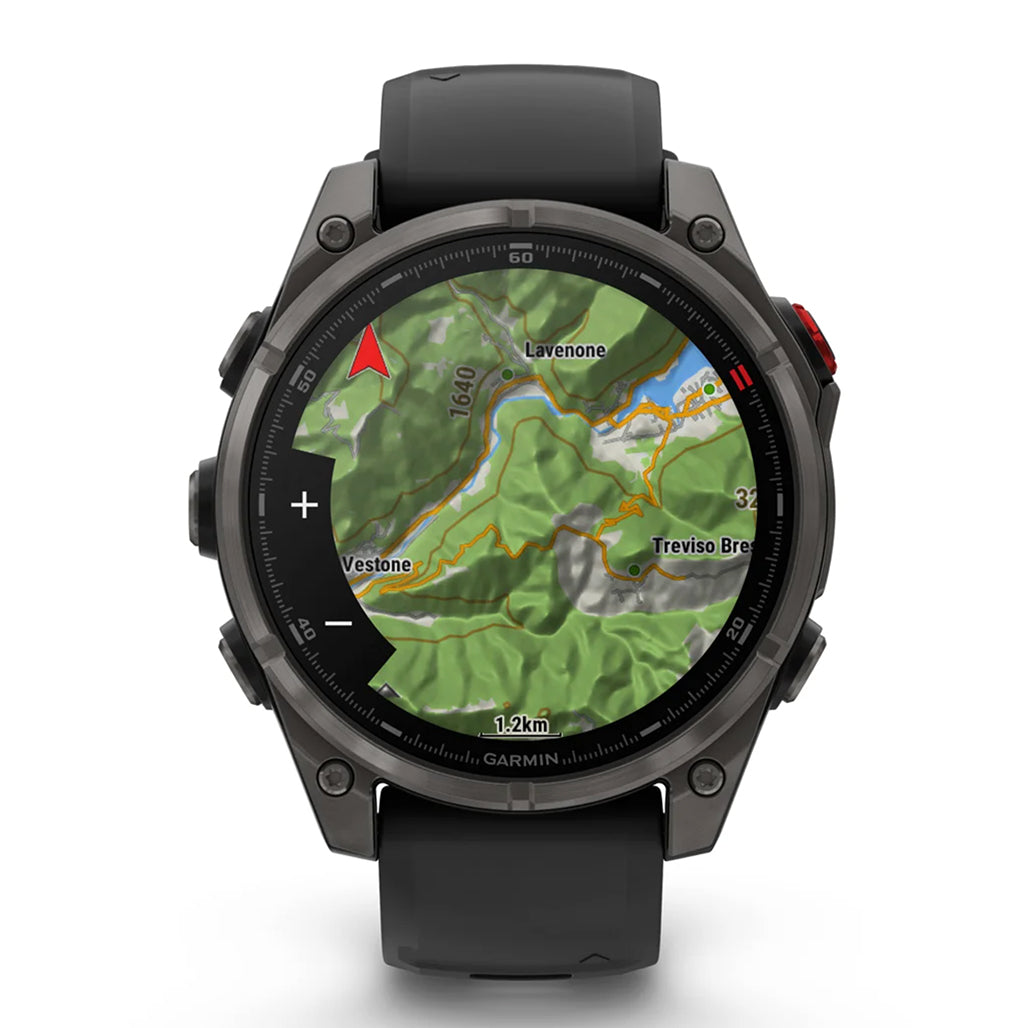 Garmin fenix 8 Pro 47mm AMOLED Smartwatch - Carbon Gray DLC Titanium